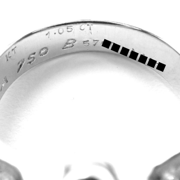 Authentic! Van Cleef & Arpels 18k White Gold Diamond Fleurette Flower Ring - Picture 8 of 8